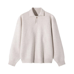 Men Crew Neck Fleece Knitwear Sweater