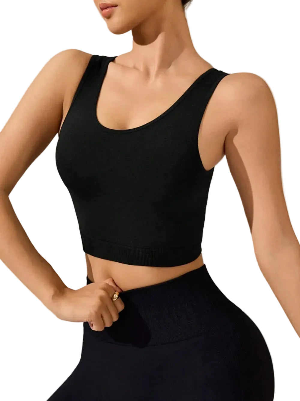 Women Crisscross Cropped Active Tank Tops