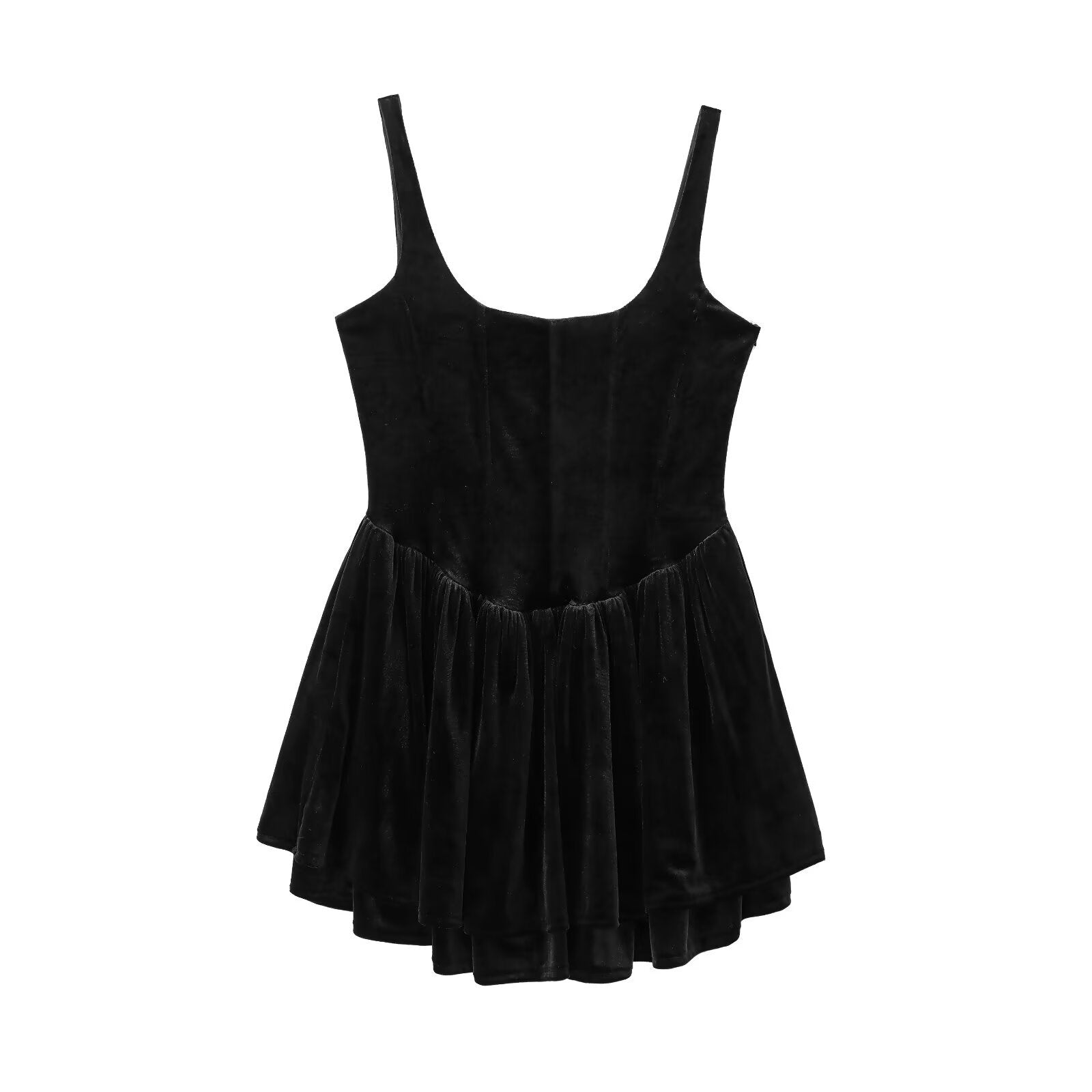 Women Sleeveless Velvet Corset Style Tops