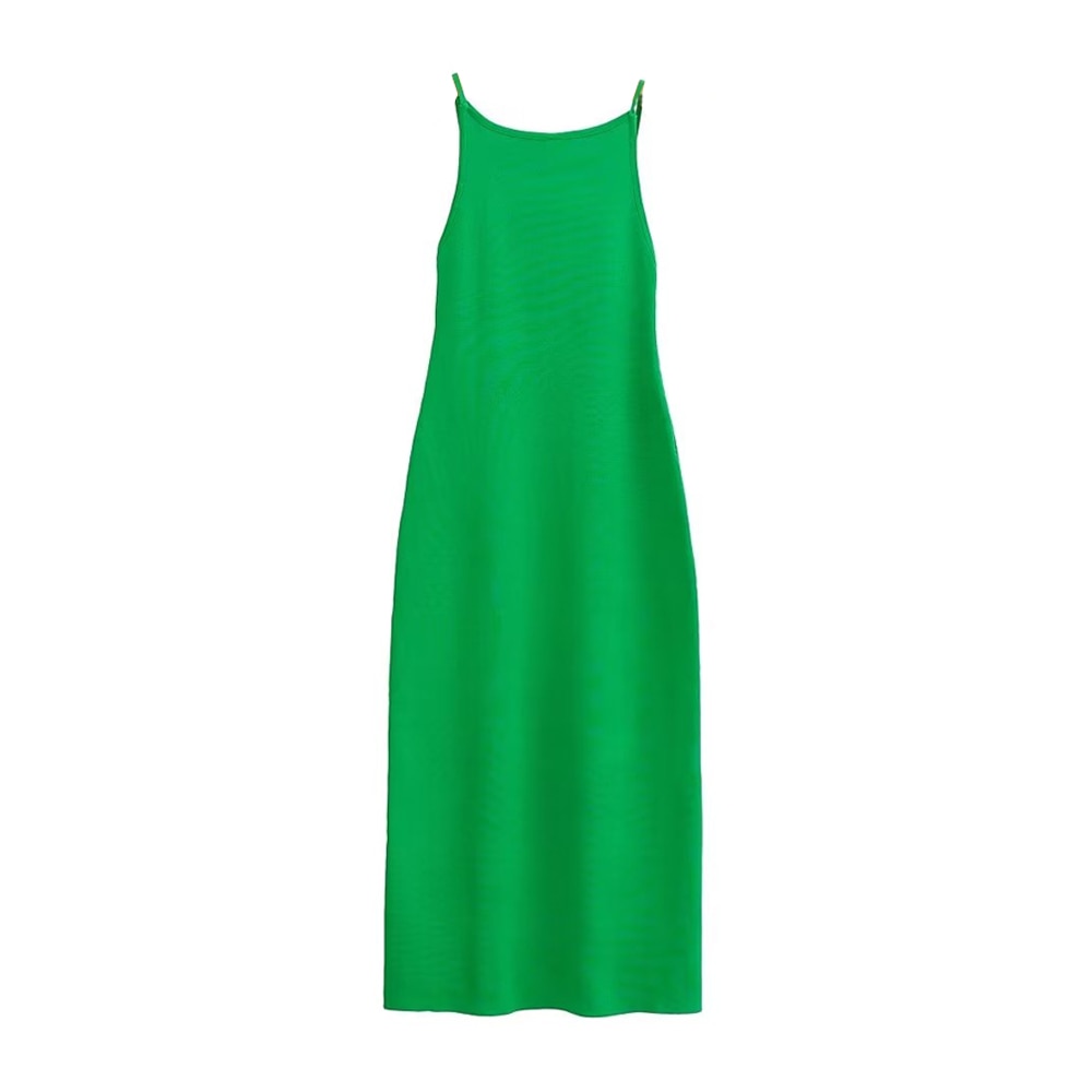 Women Casual Knit Strap Midi Dress