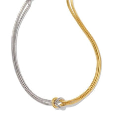 Accessories Women Titanium Steel Knotted Necklace