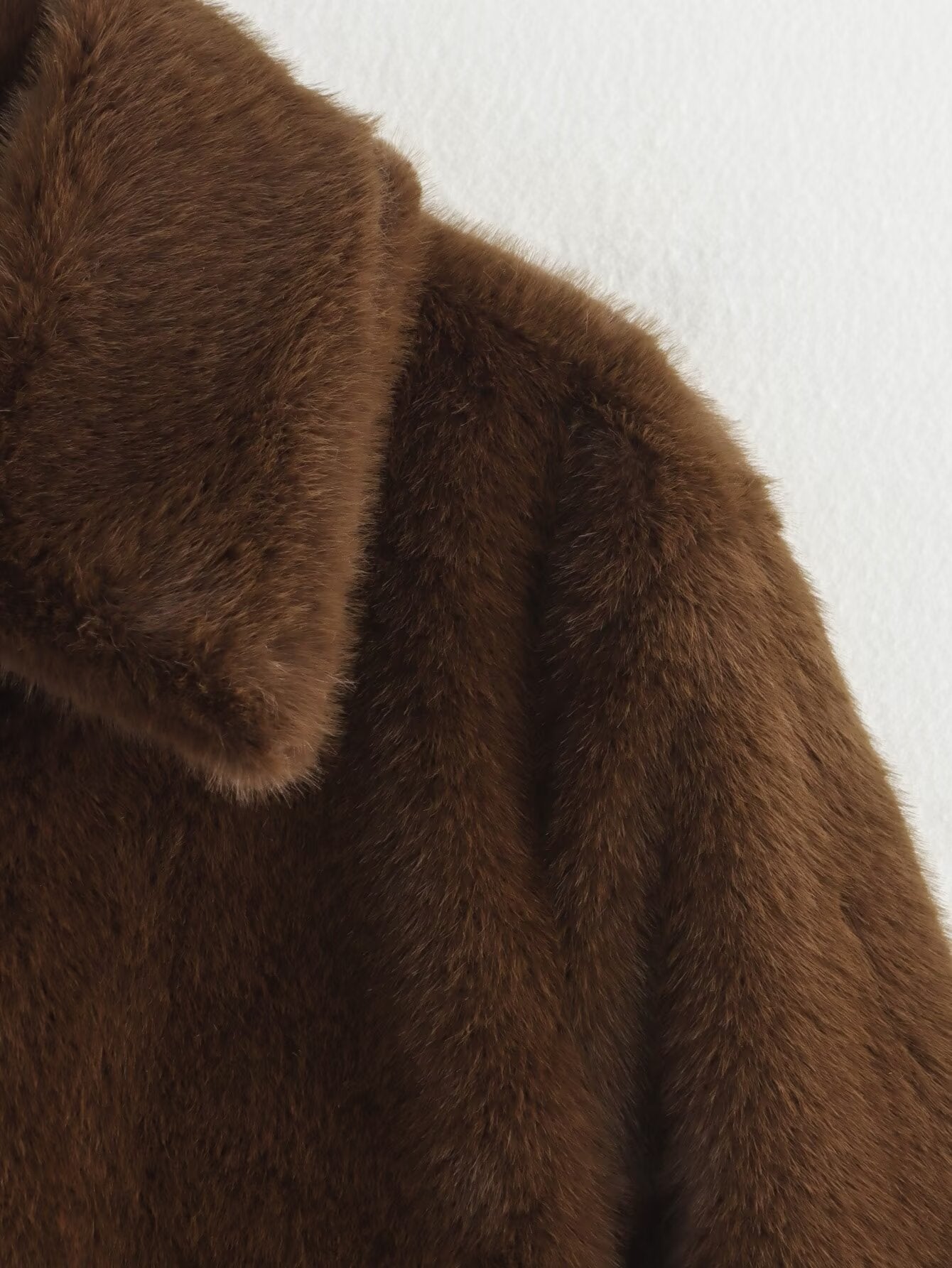 Women Winter Lapel Long Sleeved Woolen Coat