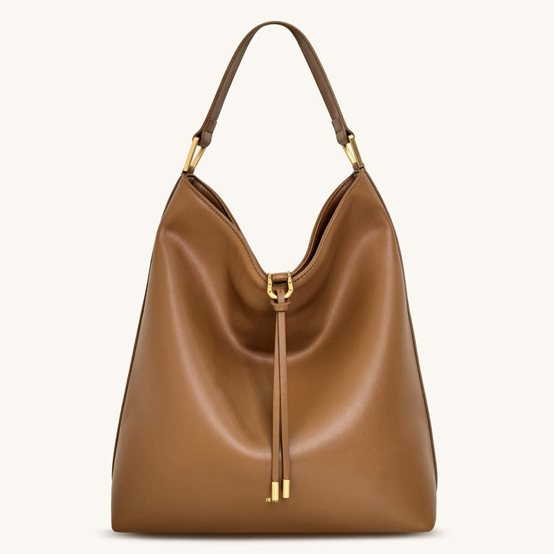 Suede Tote Bag for Women, Large Capacity Commute Crossbody Bucket Bag