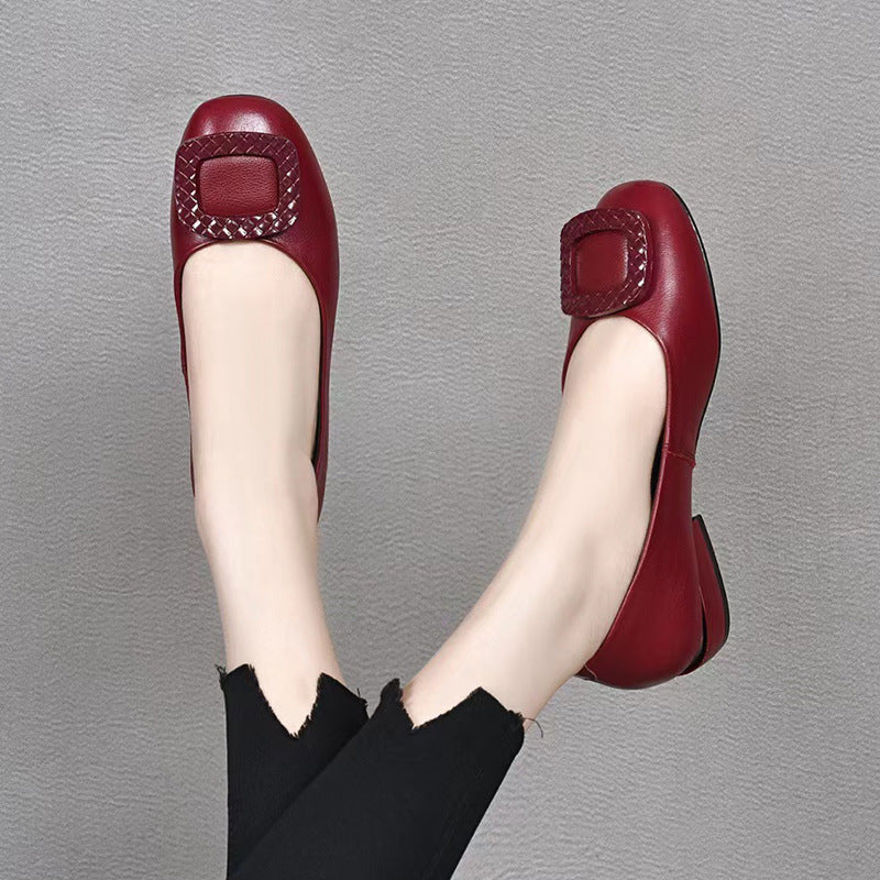 Comfortable Women's Flat Shoes with Wedge Heel, for Middle-Aged and Elderly Women