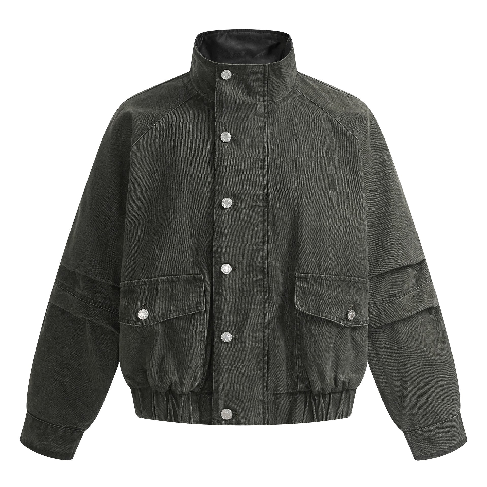 Women Harrington Long Sleeve Splice Jacket