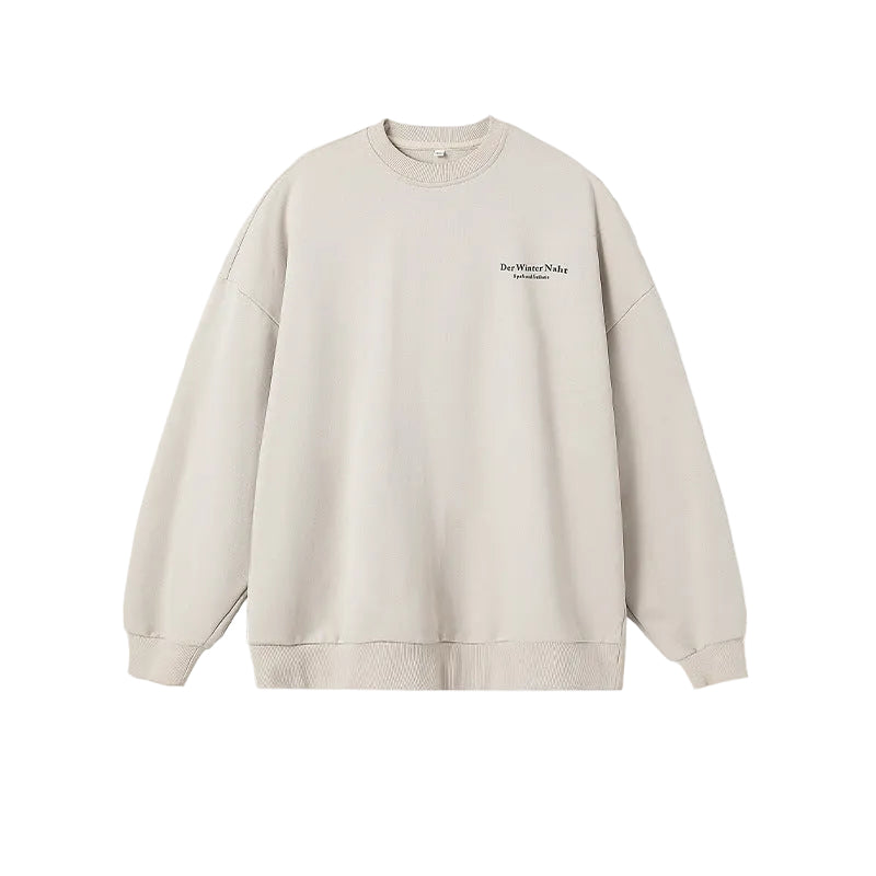 Unisex Cotton Printed Round Neck Sweater