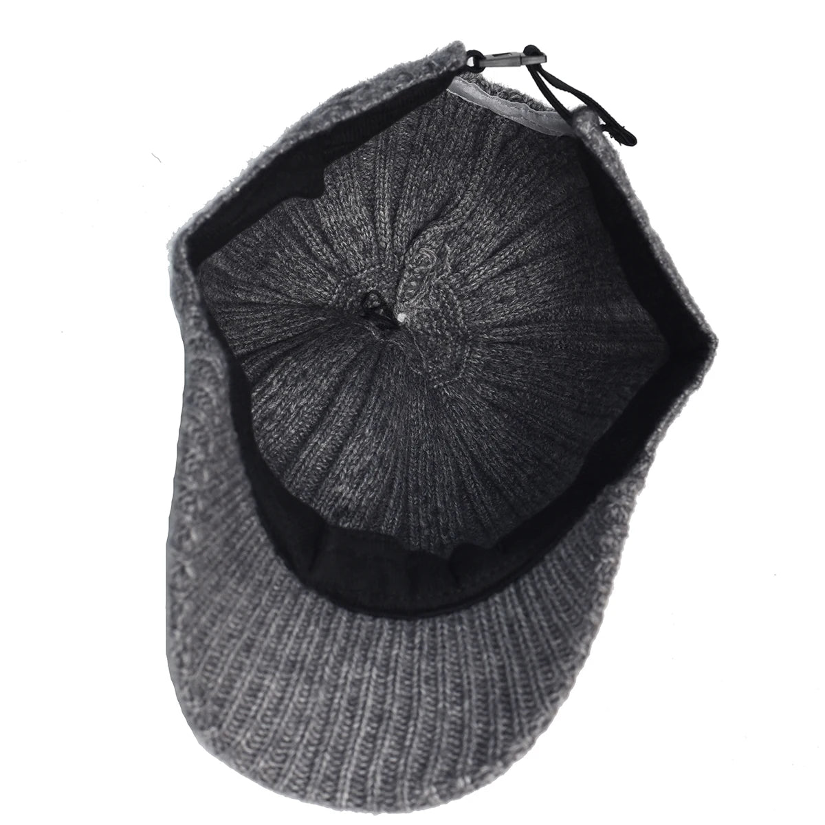 Women Fluffy Knitted Warm Winter Baseball Cap