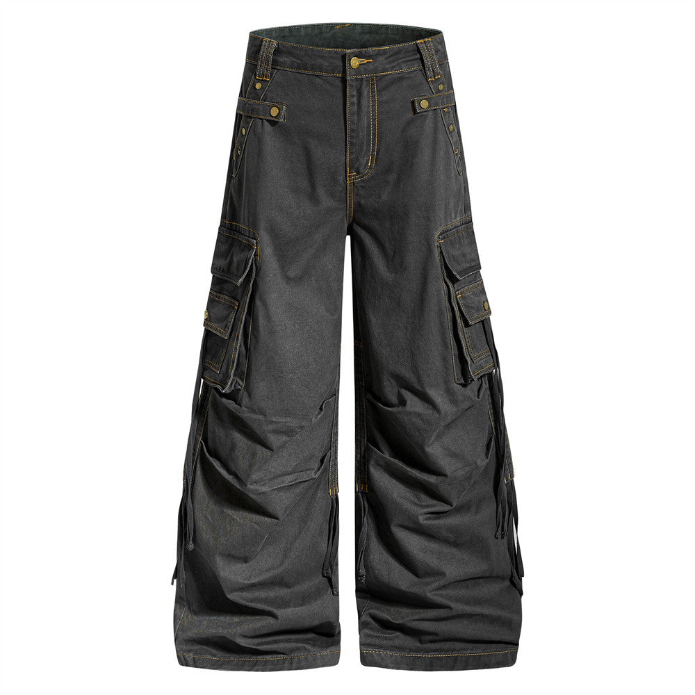 Men Casual Large Pocket Cargo Pants