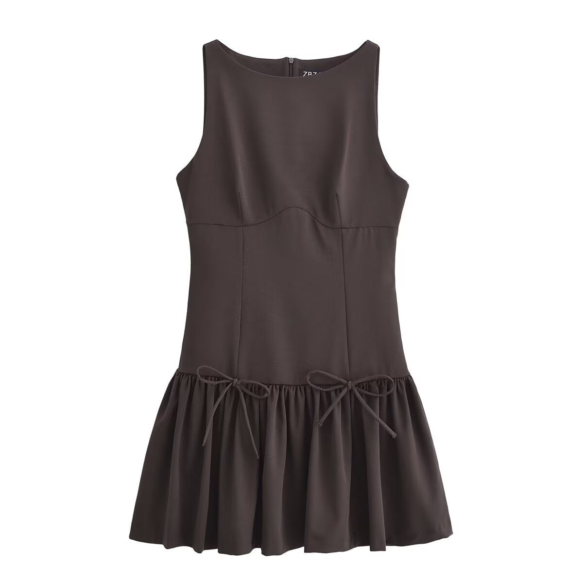 Women Casual Sleeveless Bow Dress