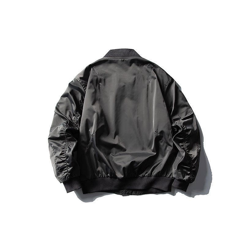 Unisex Casual Retro Bomber Jacket