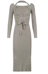 Women Elegant Sexy Slinky Bodycon Knit Dresses