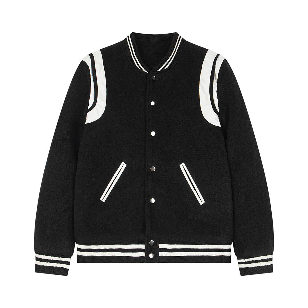 Unisex Classic Patchwork Baseball Jacket
