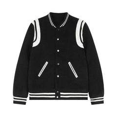 Unisex Classic Patchwork Baseball Jacket
