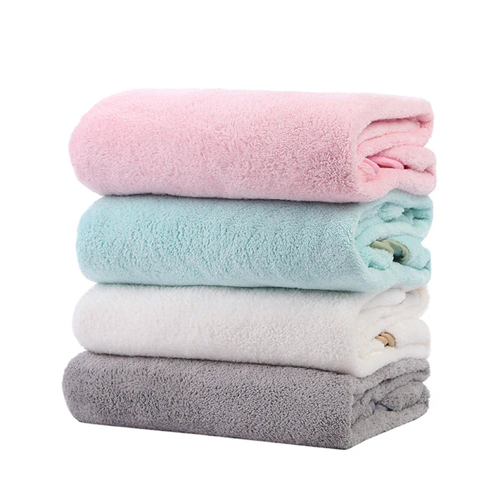 Baby Infants Velvet Fleece Hooded Bathing Towel