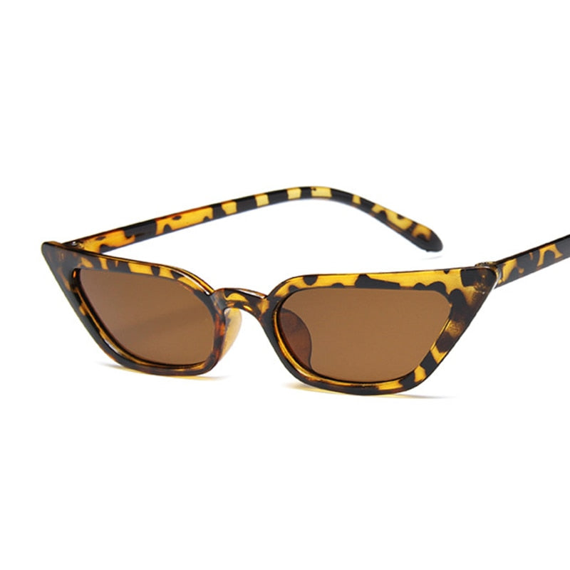 Woman Vintage Cat Eye Mirror Reflective Sunglasses UV400