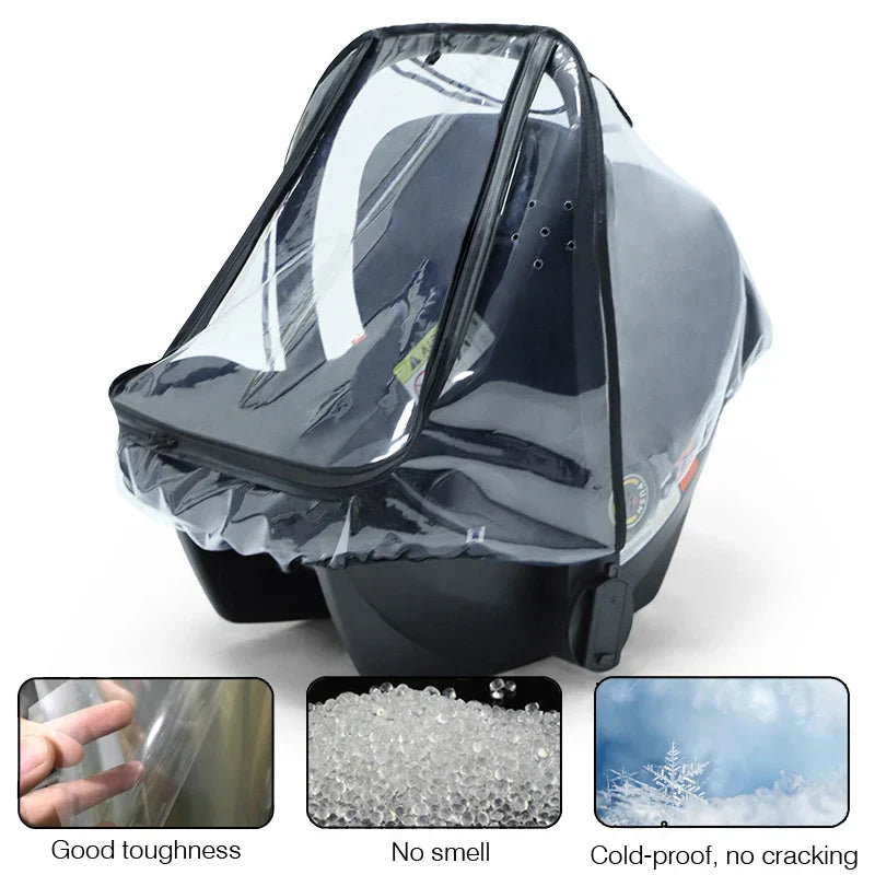 Baby Newborn Safety Seat Waterproof Transparent Cover