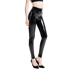 Women Slim Pu Leather Skinny Pants