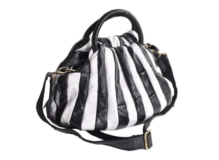 Women Elegant Genuine Cowhide Handmade Cross Body Tote Bags