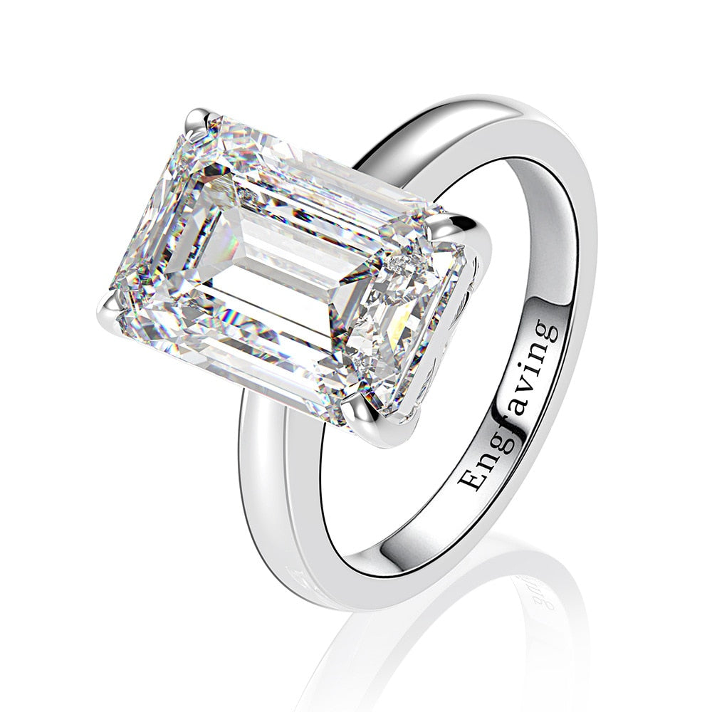 Sterling Silver 925 Gemstone Diamond Ring