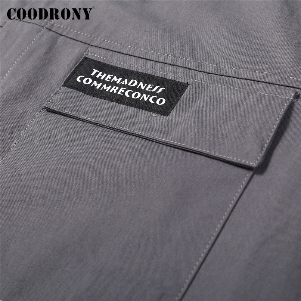 Men Casual 100% Cotton Long Sleeve Shirt