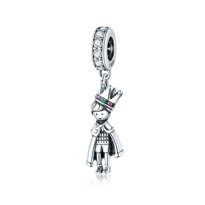 Sterling Silver 925 Prince of the Sea Pendant Charms