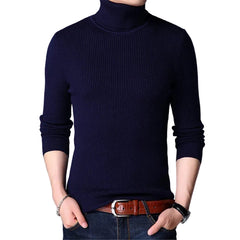 Men Knitted Cashmere Woolen Turtleneck Sweaters