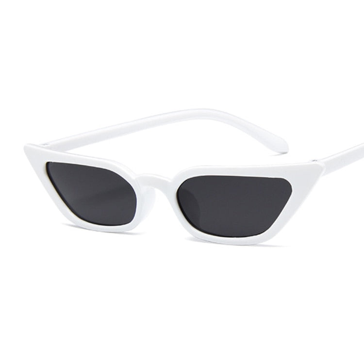 Woman Vintage Cat Eye Mirror Reflective Sunglasses UV400