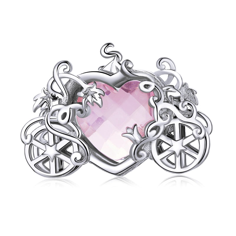Sterling Silver 925 Colorful Enamel Pendant Car Charms