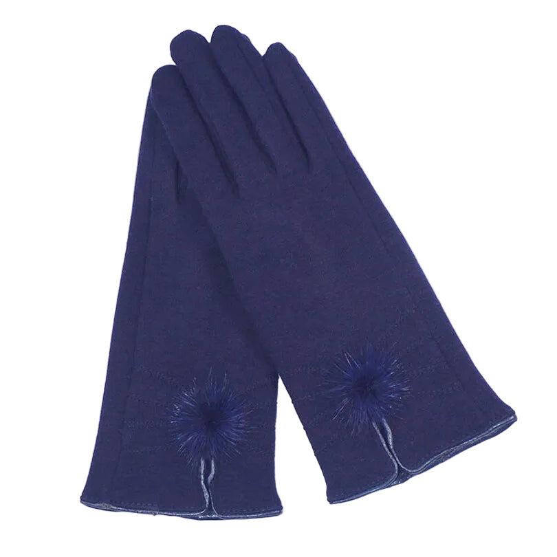 Woman Vintage Designer Winter Gloves