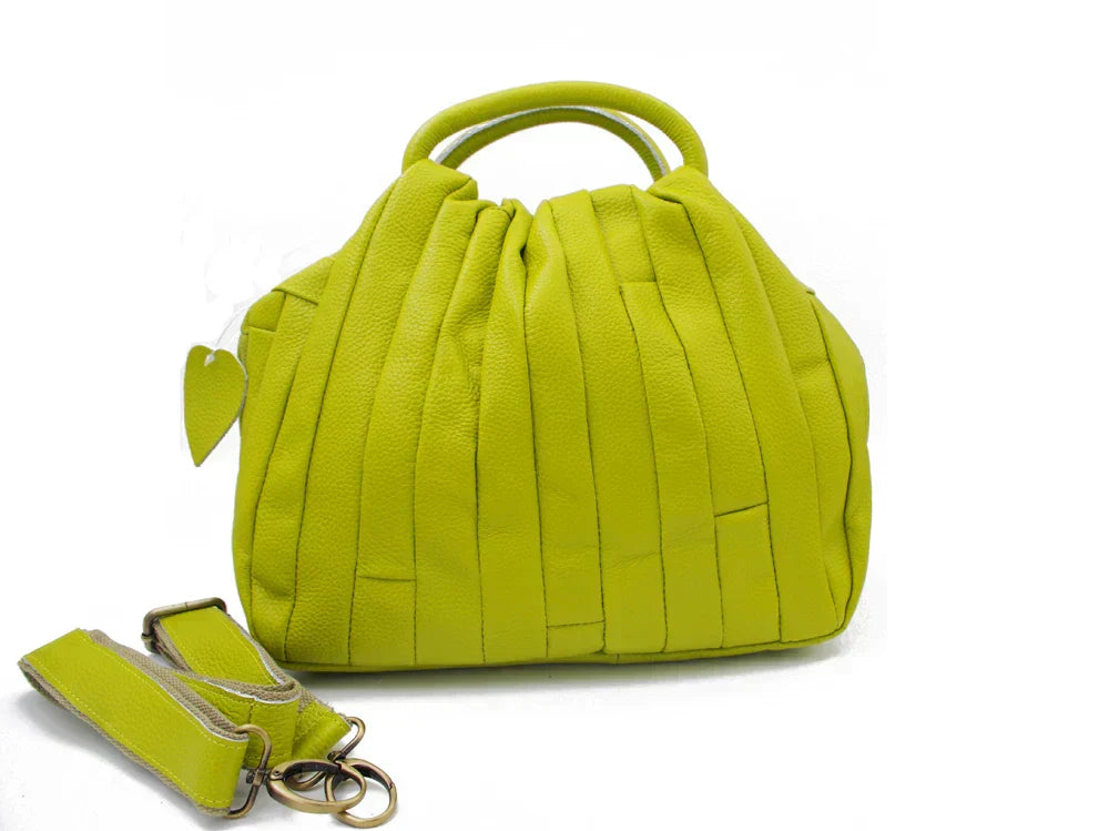 Women Elegant Genuine Cowhide Handmade Cross Body Tote Bags
