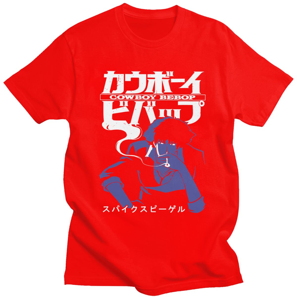 Men Short Sleeve Casual Anime Space Spike T Shirt