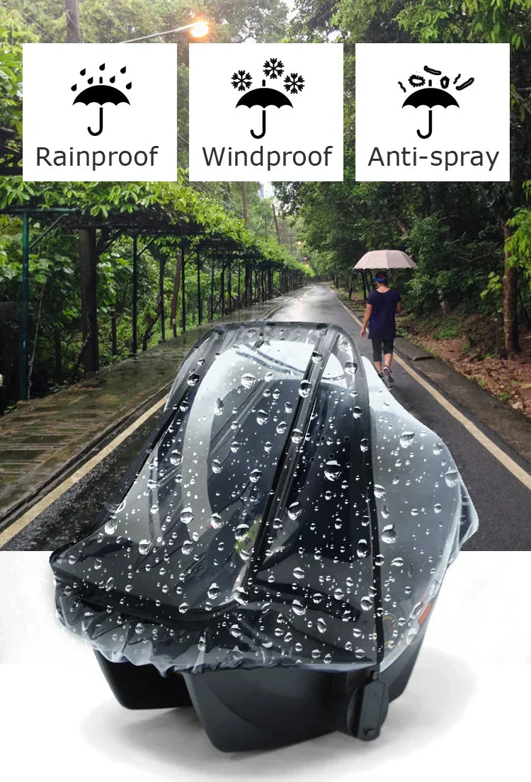 Baby Newborn Safety Seat Waterproof Transparent Cover