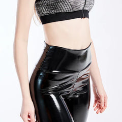 Women Slim Pu Leather Skinny Pants