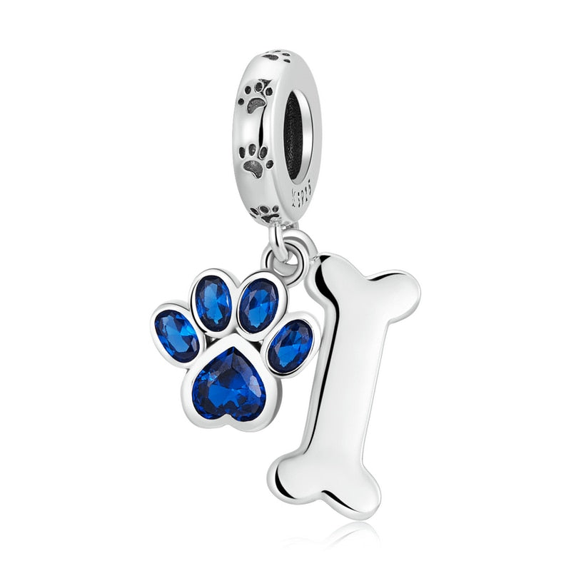 Sterling Silver 925 Zirconia Beads Cat Charms