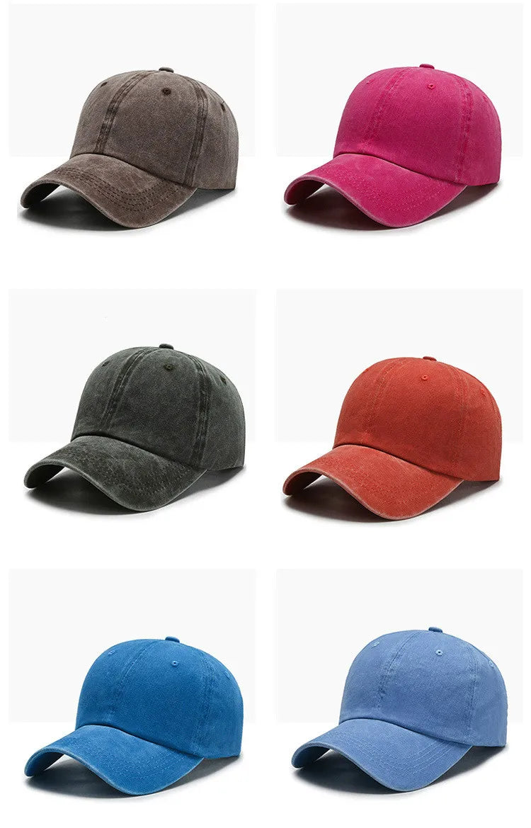Unisex Cotton Adjustable Snapback Baseball Cap