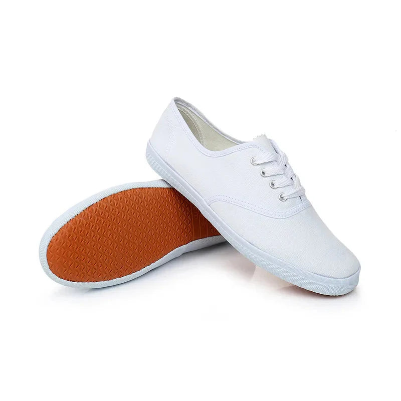 Men Casual White Canvas Shoes