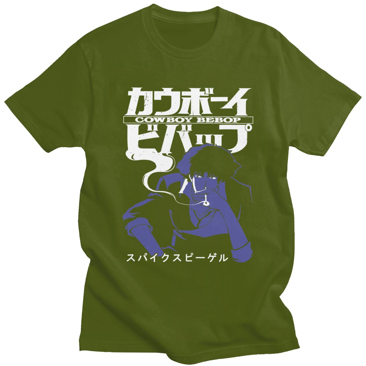 Men Short Sleeve Casual Anime Space Spike T Shirt