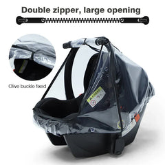 Baby Newborn Safety Seat Waterproof Transparent Cover