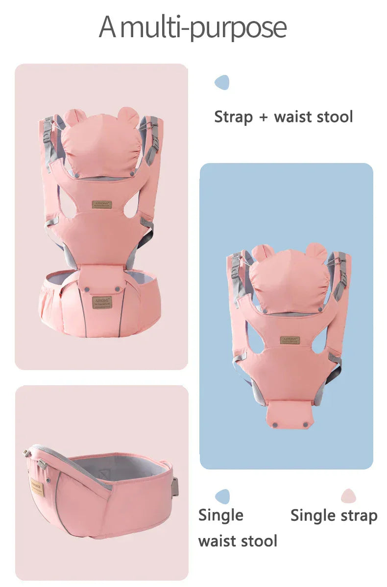 Front Facing Kangaroo Baby Wrap Carrier Infant Sling Infant Hipseat Waist Baby Gear