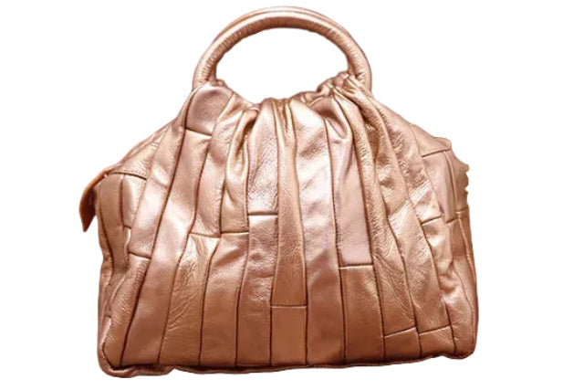 Women Elegant Genuine Cowhide Handmade Cross Body Tote Bags