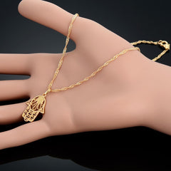 Women Gold Charm Pendant Necklaces