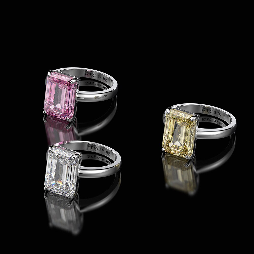 Sterling Silver 925 Gemstone Diamond Ring