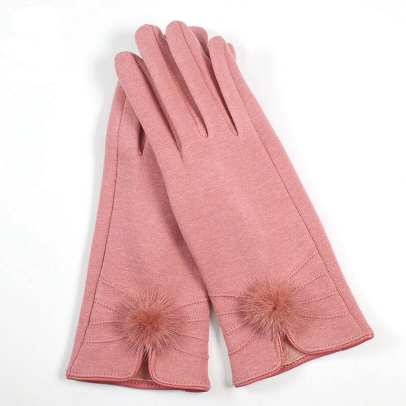 Woman Vintage Designer Winter Gloves