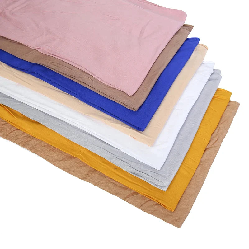 Accessories Women Casual Plain Turban Hijab Scarfs