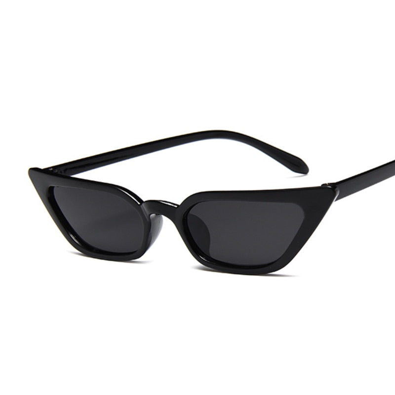Woman Vintage Cat Eye Mirror Reflective Sunglasses UV400
