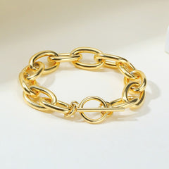 Accessories Women Stainless Steel Chunky Curb Link Bracelet
