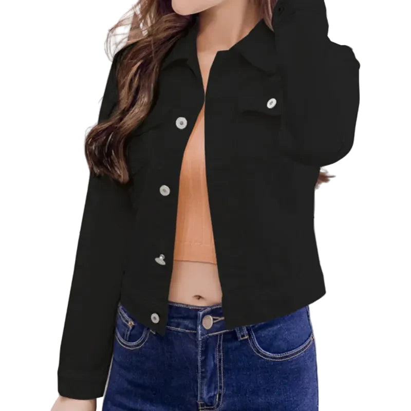 Women Long Sleeve Denim Jackets
