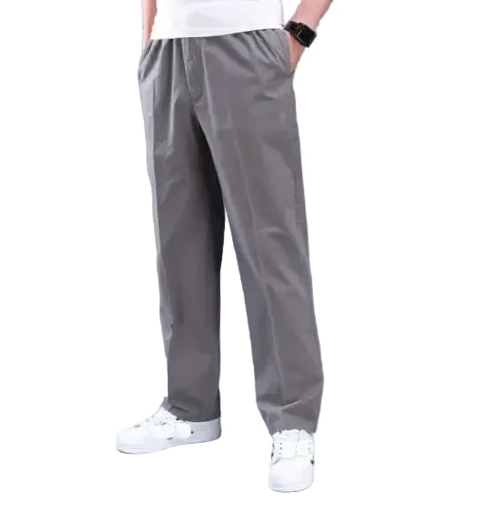 Men Casual Safari Style Cotton Cargo Pants