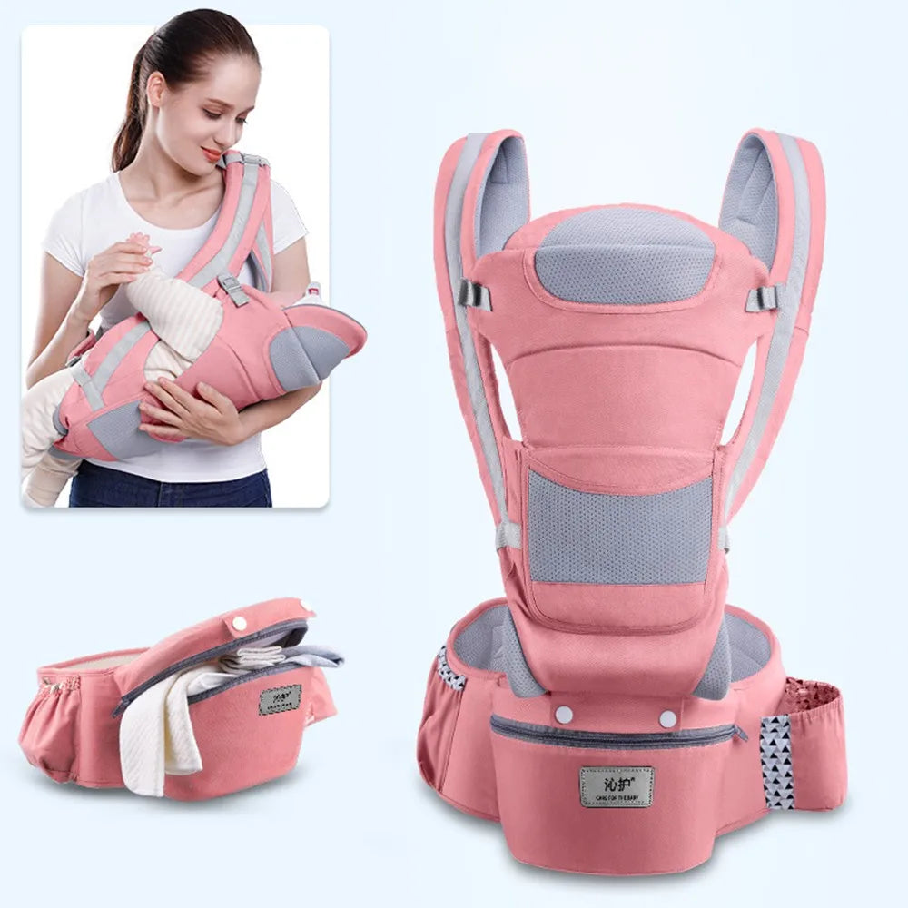 Kangaroo Shoulder Swaddle Sling Infant Kid Wrap Ergonomic Backpack Hipseat