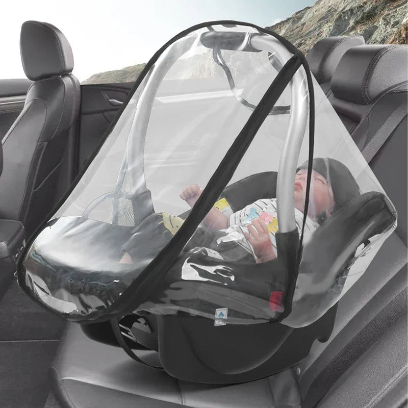 Baby Newborn Safety Seat Waterproof Transparent Cover